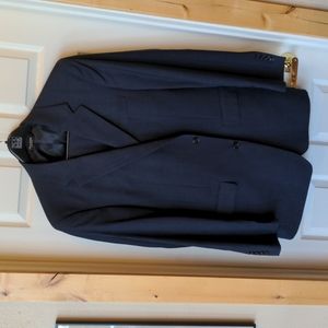 Navy Blue Suit 44 Long, Pleated/Cuffed Pants, Jos. A. Bank
